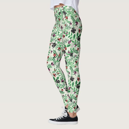Zomer - Lady Bugs, Vlinders en Bladeren Leggings (Links)