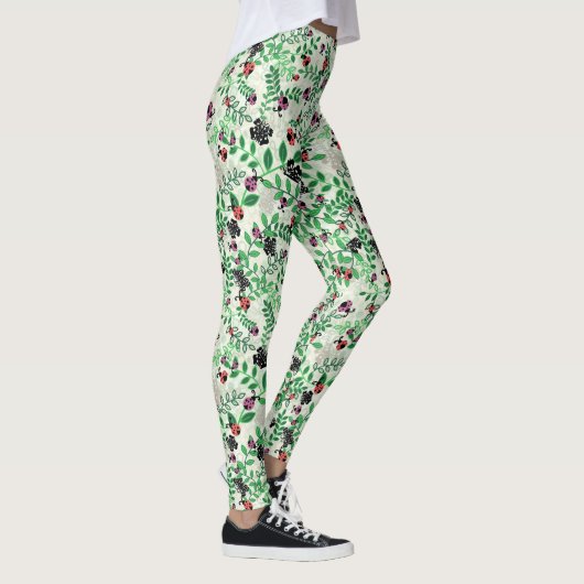 Zomer - Lady Bugs, Vlinders en Bladeren Leggings (Rechts)