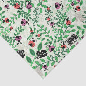 Zomer - Lady Bugs, Vlinders en Bladeren Tissuepapier (Detail)