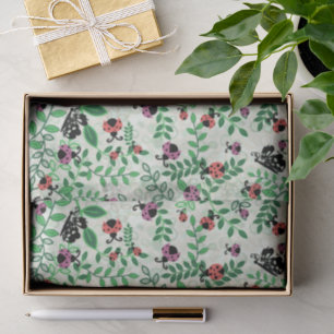 Zomer - Lady Bugs, Vlinders en Bladeren Tissuepapier