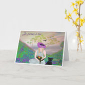 Zomer LadyLeemarie's Troefkaart Kaart (Gele Bloem)