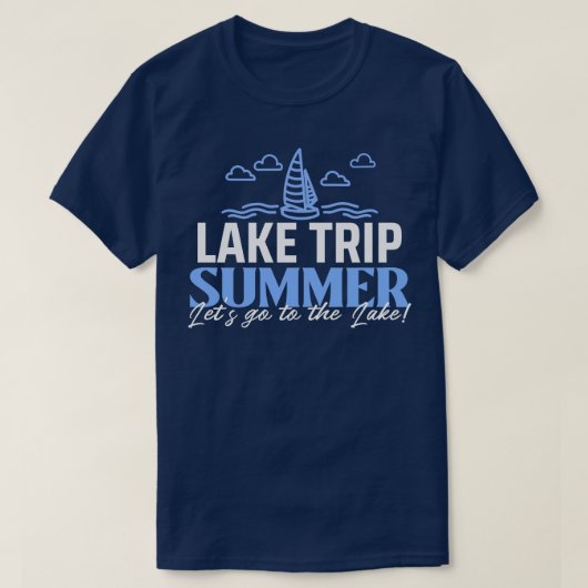 Zomer Lake Trip T-shirt (Design voorkant)