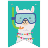 Zomer lama zwembad partij bunting banner (Eerste vlag)