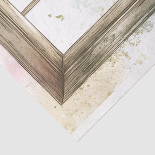 Zomer Landschap & Hout Venster AN6 Decoupage Tissuepapier (Detail)