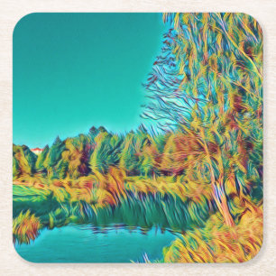 Zomer Landschap Onderzetter