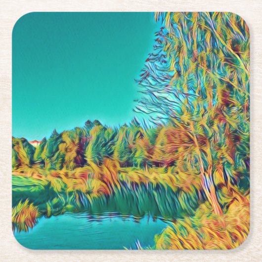 Zomer Landschap Onderzetter (Voorkant)