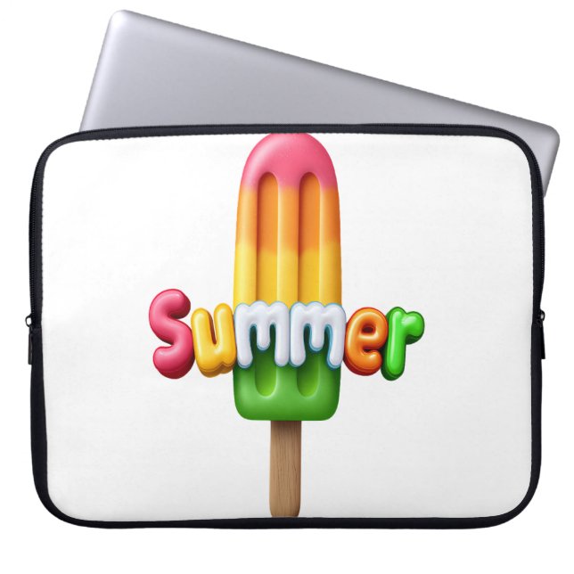 Zomer  laptop sleeve (Voorkant)