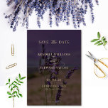 Zomer Lavendel Floral Elegant Boho Bruiloft Save The Date<br><div class="desc">Introductie van onze kleurrijke,  prachtige lavendel elegantie bruiloft uitnodiging</div>