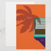 Zomer lay-out poster briefpapier (Voorkant / Achterkant)