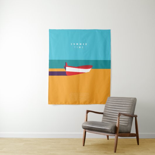 Zomer lay-out poster wandkleed (In situ)