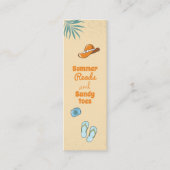 Zomer leest mini-Bladwijzer Contactkaartje (Voorkant)