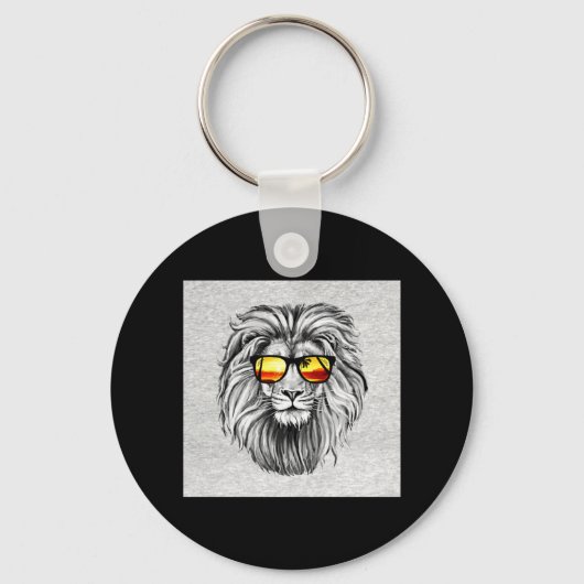 Zomer Leeuw Sleutelhanger (Voorkant)