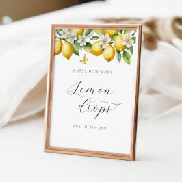 Zomer Lemon Baby Shower Hoeveel Lemon Drops Poster