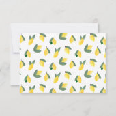 Zomer Lemon Italië Zonsondergang Huwelijk RSVP Kaartje (Achterkant)