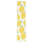 Zomer Lemon-Patterned Custom Achtergrond Kleur Korte Tafelloper (Voorkant)