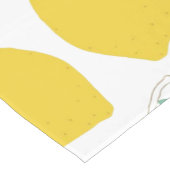 Zomer Lemon-Patterned Custom Achtergrond Kleur Korte Tafelloper (Hoek)