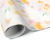 Zomer Lente Bloemen Elegant Bloemengeschenk Cadeaupapier (Rol Hoek)