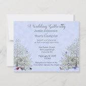 Zomer/Lente bruiloft-Natuur Thema: Kaart (Voorkant)