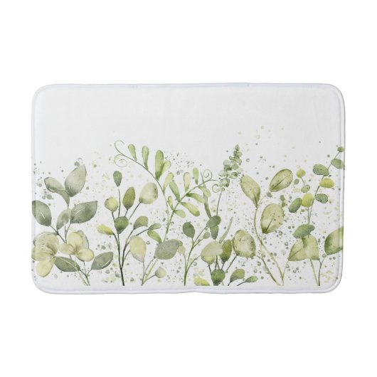 Zomer Lente Groen Eucalyptus Decor Badmat (Voorkant)