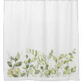 Zomer Lente Groen Eucalyptus Decor Douchegordijn (Voorkant)