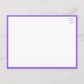 Zomer Lente Roze Paarse Bloemen Vrijgezellenfeest Uitnodiging Briefkaart (Achterkant)