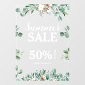 Zomer Lentebest Sale Aangepaste tekst deur Raamsticker (Vel)