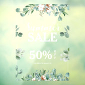 Zomer Lentebest Sale Aangepaste tekst deur Raamsticker (Vel 3)