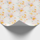 Zomer Lentebloemen Elegant Bloemengeschenk Cadeaupapier (Hoek)