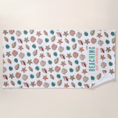 Zomer Leraar Waardering Beachen Niet Leren Strandlaken (Voorkant)