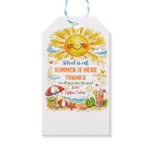 Zomer Lerarendank Cadeautags | Schattig