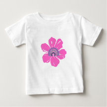 Zomer Leuk Baby T-shirt met roze bloem