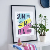 Zomer leuk design. poster