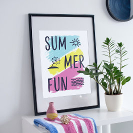 Zomer leuk design. poster