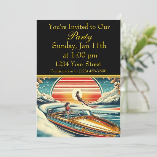 Zomer leuk FEEST Kaart (Staand voorkant)