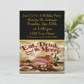 Zomer leuk FEEST Kaart (Staand voorkant)