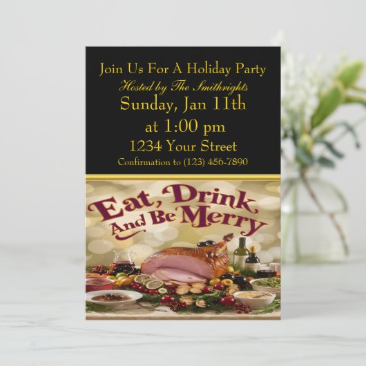 Zomer leuk FEEST Kaart (Staand voorkant)