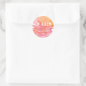 Zomer Leuk Roze Oranje Lip Pot Labels (Tas)