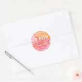 Zomer Leuk Roze Oranje Lip Pot Labels (Envelop)