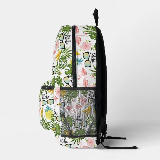 Zomer Leuk Schattige Tropisch Patroon Bedrukte Rugzak (Rechts)