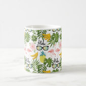 Zomer Leuk Schattige Tropisch Patroon Koffiemok (Center)
