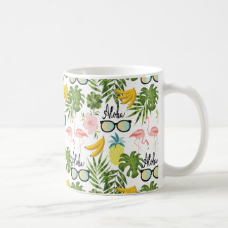 Zomer Leuk Schattige Tropisch Patroon Koffiemok