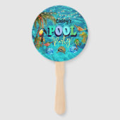 Zomer Leuk Zwembad Party Tropisch Handwaaier (Voorkant)