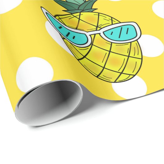 Zomer leuke anananassen zwempapier voor zonlicht cadeaupapier (Rol Hoek)