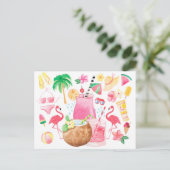 Zomer Leuke Groeten van het strand Briefkaart (Staand voorkant)