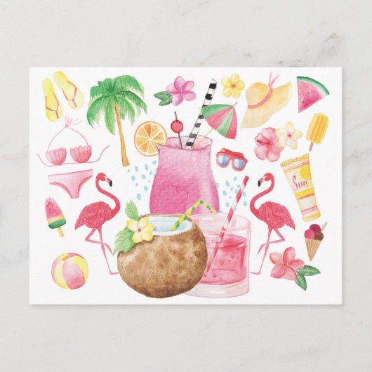 Zomer Leuke Groeten van het strand Briefkaart (Voorkant)