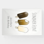 Zomer Leuke Verjaardag Spandoek (Horizontaal)