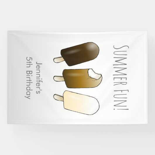 Zomer Leuke Verjaardag Spandoek (Horizontaal)