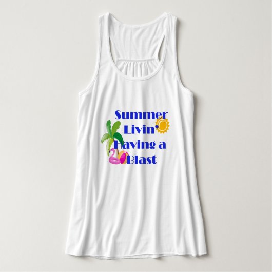 Zomer Leven Tanktop (Design voorkant)