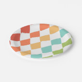 Zomer levendige kleuren papieren bordje (Gekanteld)