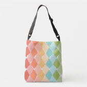 Zomer levendige kleuren patroon crossbody tas (Achterkant)